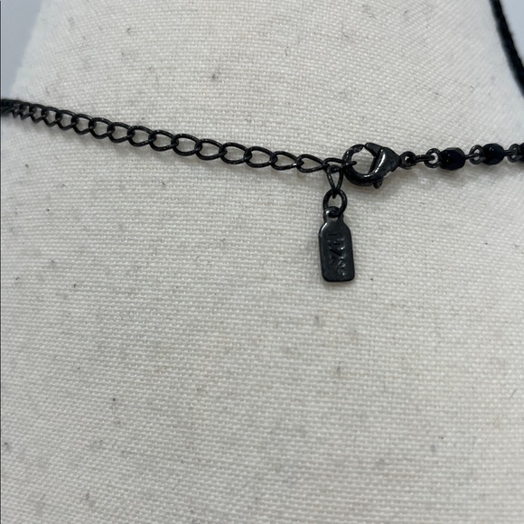 1928 Brand  Black Glass Beaded Necklace 18.5” - Picture 3 of 4